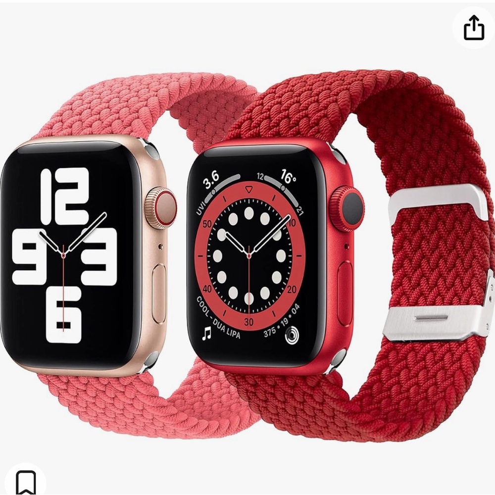 LORALA iWatch Bands 42/44mm Braided bands w BucklesAdjustable Loop Strap Stretch